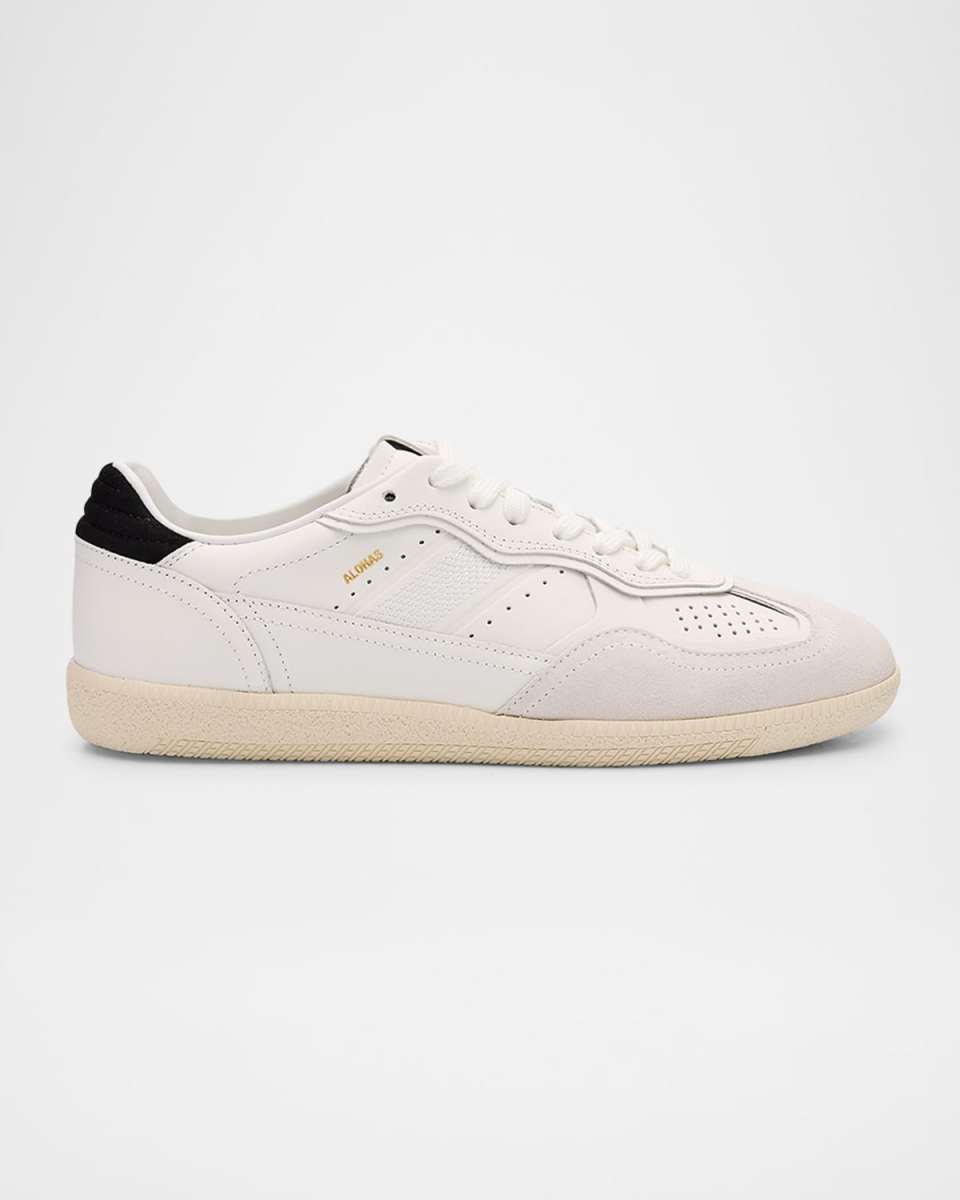 TB.490 Leather Suede-Trim Sneakers